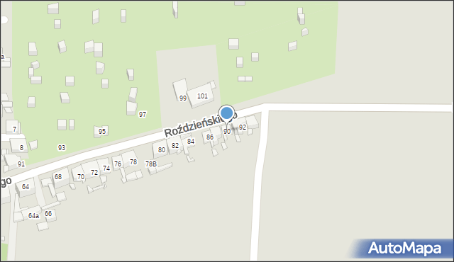 Piekary Śląskie, Roździeńskiego Walentego, 90, mapa Piekary Śląskie