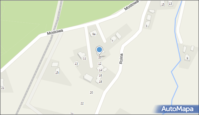 Pierściec, Rolna, 10, mapa Pierściec