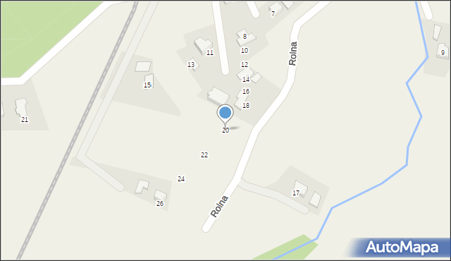 Pierściec, Rolna, 20, mapa Pierściec