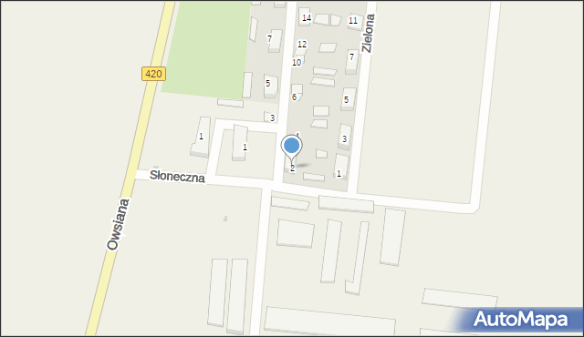 Pilszcz, Różana, 2, mapa Pilszcz