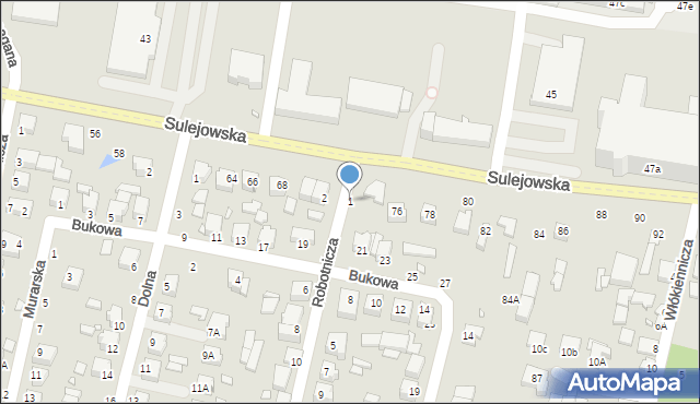 Piotrków Trybunalski, Robotnicza, 1, mapa Piotrków Trybunalski