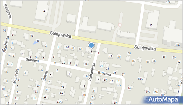 Piotrków Trybunalski, Robotnicza, 2, mapa Piotrków Trybunalski