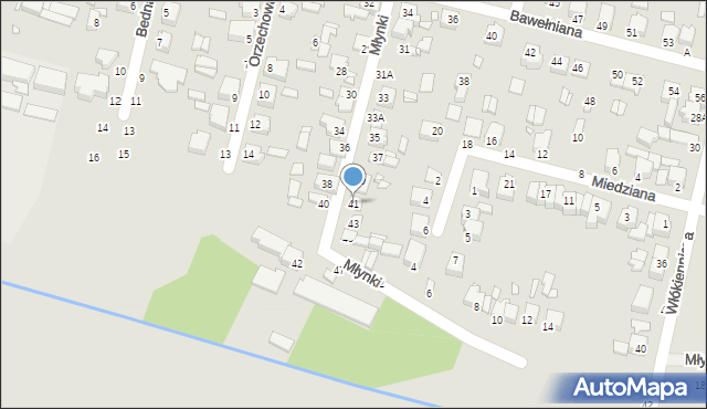 Piotrków Trybunalski, Robotnicza, 41, mapa Piotrków Trybunalski