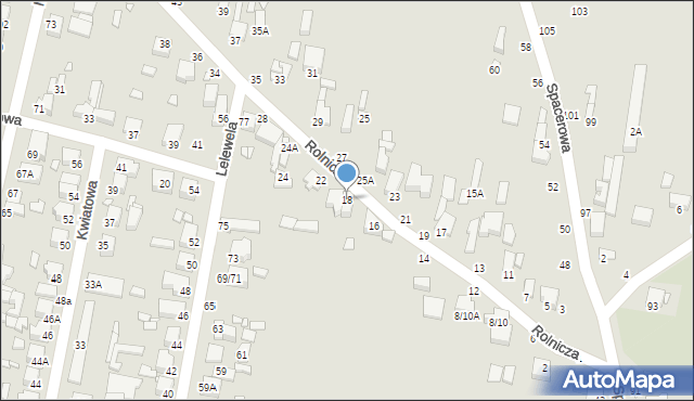 Piotrków Trybunalski, Rolnicza, 18, mapa Piotrków Trybunalski