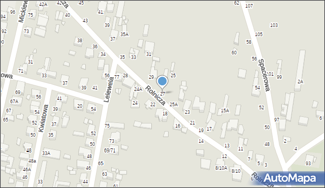 Piotrków Trybunalski, Rolnicza, 27, mapa Piotrków Trybunalski