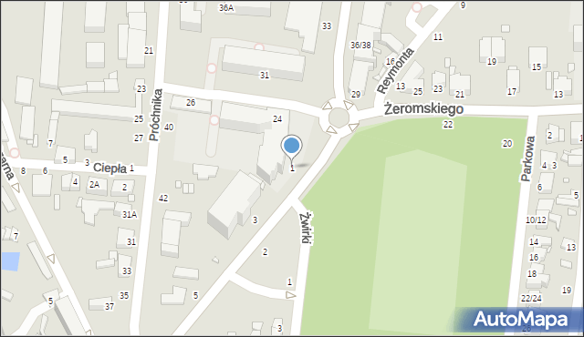 Piotrków Trybunalski, Roosevelta Franklina Delano, 1, mapa Piotrków Trybunalski