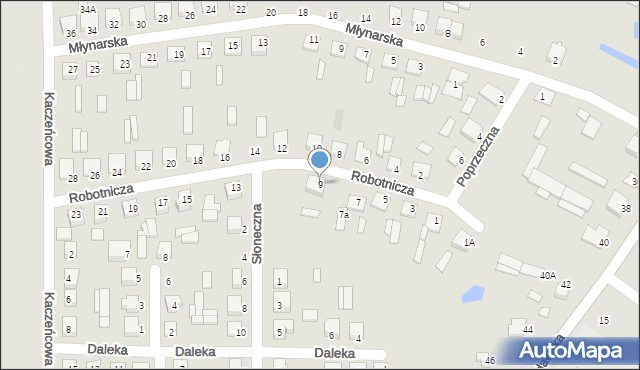 Piszczac, Robotnicza, 9, mapa Piszczac