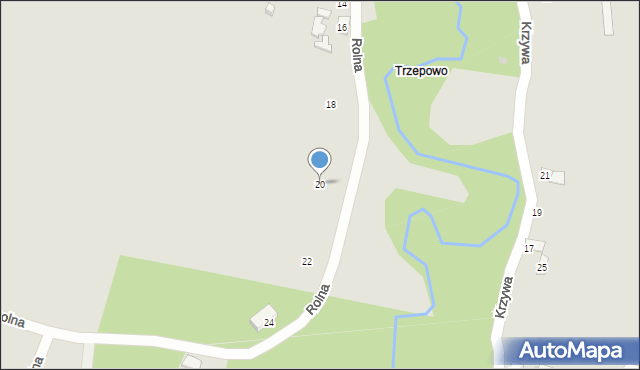 Płock, Rolna, 20, mapa Płock