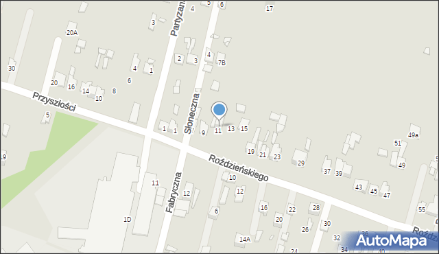 Poręba, Roździeńskiego Walentego, 11a, mapa Poręba
