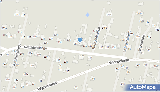 Poręba, Roździeńskiego Walentego, 139, mapa Poręba