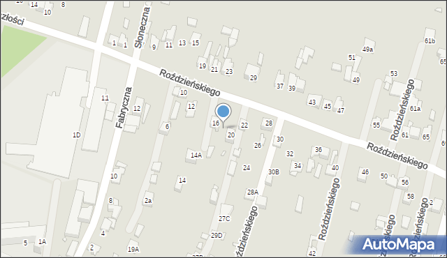 Poręba, Roździeńskiego Walentego, 18, mapa Poręba