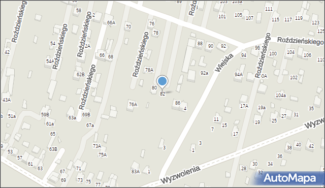 Poręba, Roździeńskiego Walentego, 82, mapa Poręba
