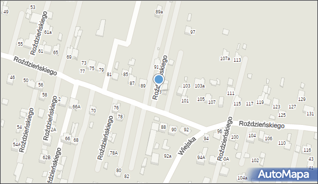 Poręba, Roździeńskiego Walentego, 93, mapa Poręba