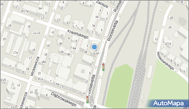 Poznań, Roosevelta Franklina Delano, 6/7, mapa Poznania