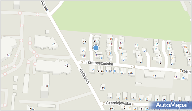 Poznań, Rogowska, 4, mapa Poznania