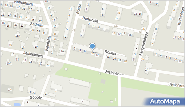 Prudnik, Rostka, 10, mapa Prudnik