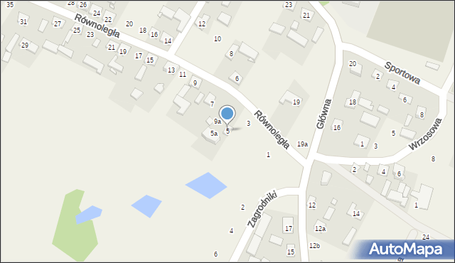 Przedmość, Równoległa, 5, mapa Przedmość