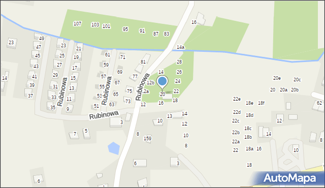 Przeginia Duchowna, Rodzinna, 20, mapa Przeginia Duchowna