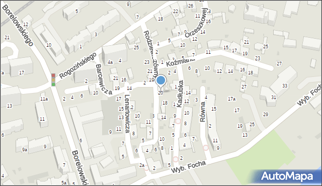 Przemyśl, Rodziewiczówny Marii, 20, mapa Przemyśla