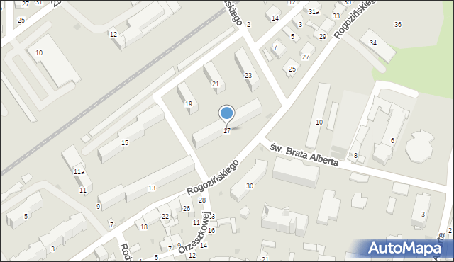 Przemyśl, Rogozińskiego Stefana, 17, mapa Przemyśla