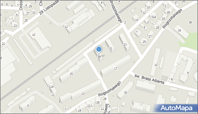 Przemyśl, Rogozińskiego Stefana, 19, mapa Przemyśla