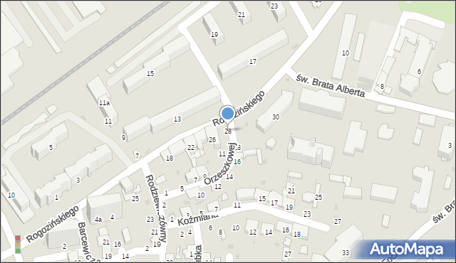 Przemyśl, Rogozińskiego Stefana, 28, mapa Przemyśla