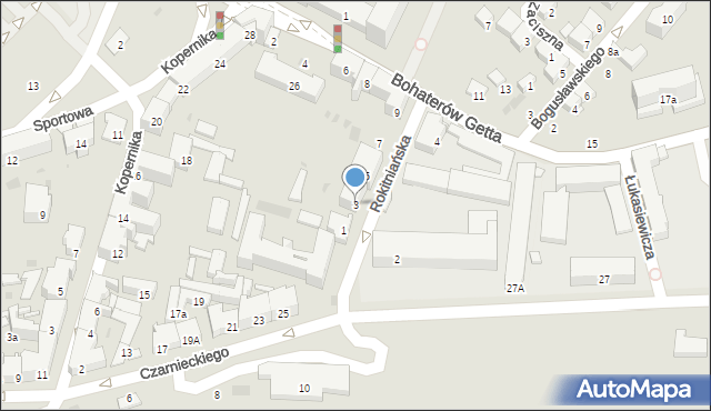 Przemyśl, Rokitniańska, 3, mapa Przemyśla