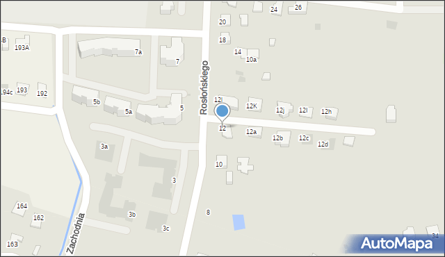 Przemyśl, Rosłońskiego Romualda, 12, mapa Przemyśla