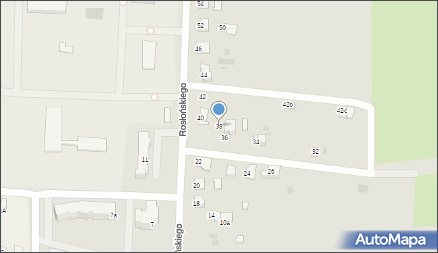 Przemyśl, Rosłońskiego Romualda, 38, mapa Przemyśla