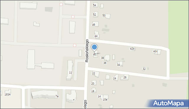 Przemyśl, Rosłońskiego Romualda, 40, mapa Przemyśla