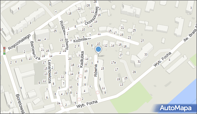 Przemyśl, Równa, 8, mapa Przemyśla