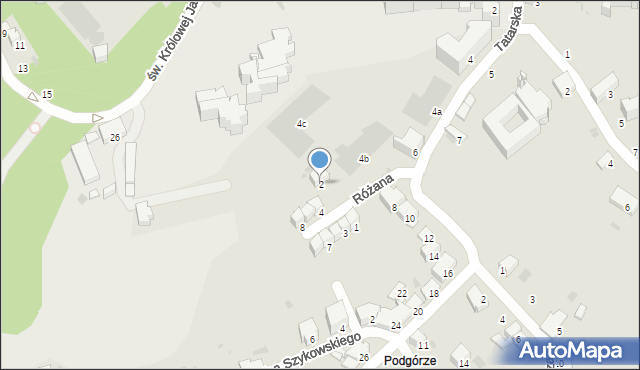 Przemyśl, Różana, 2, mapa Przemyśla