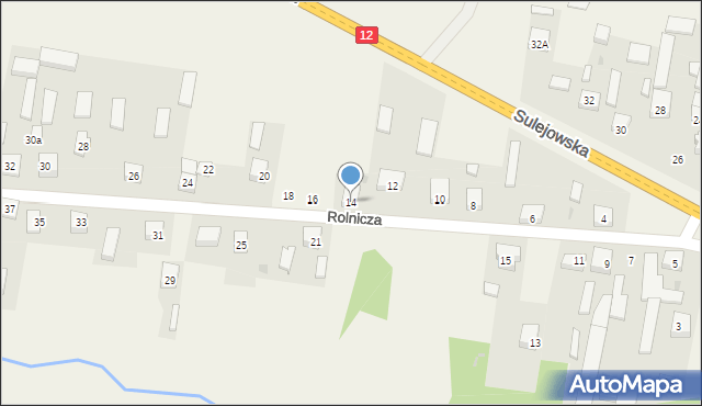 Przygłów, Rolnicza, 14, mapa Przygłów