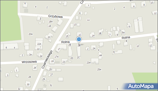 Puszczykowo, Rolna, 2B, mapa Puszczykowo