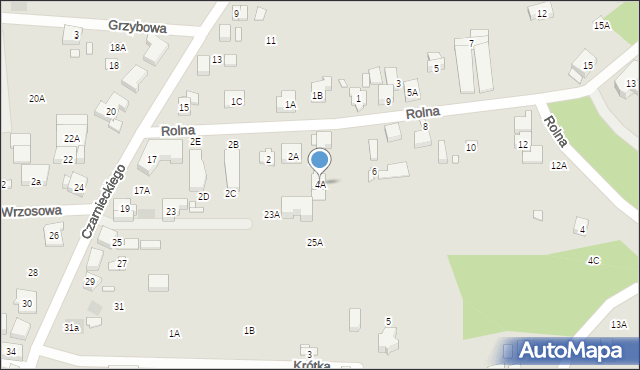 Puszczykowo, Rolna, 4A, mapa Puszczykowo