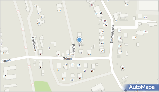 Pyrzyce, Rolna, 2, mapa Pyrzyce