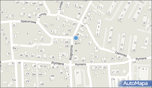 Radlin, Rogozina Piotra Iwanowicza, mjr., 93, mapa Radlin