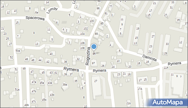 Radlin, Rogozina Piotra Iwanowicza, mjr., 95, mapa Radlin