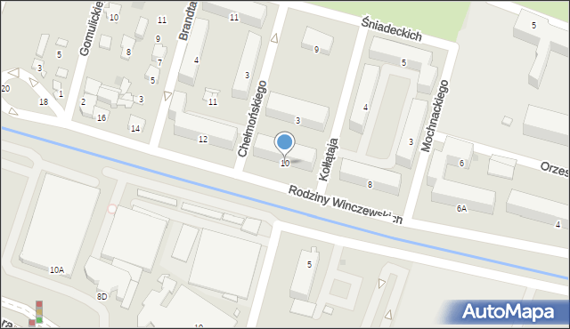 Radom, Rodziny Winczewskich, 10, mapa Radomia