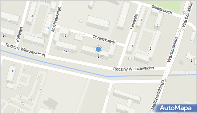 Radom, Rodziny Winczewskich, 4, mapa Radomia