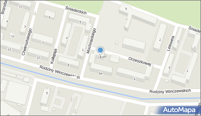 Radom, Rodziny Winczewskich, 6, mapa Radomia