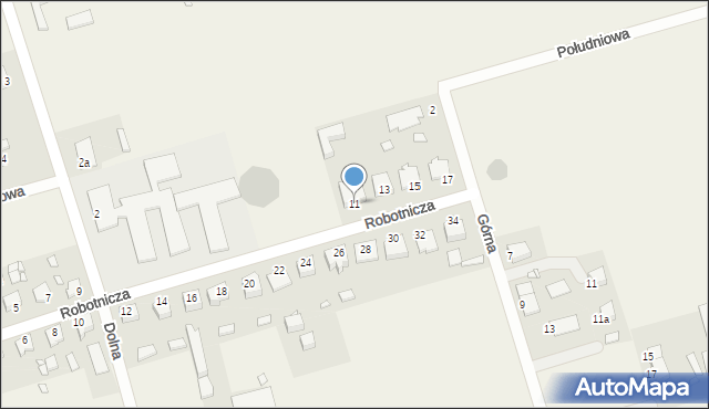 Rakowiec, Robotnicza, 11, mapa Rakowiec