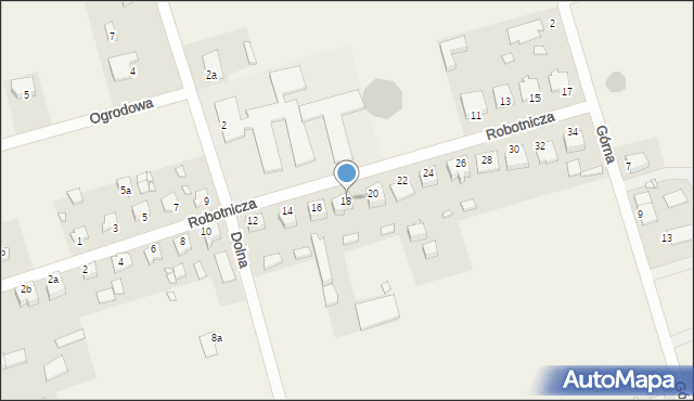 Rakowiec, Robotnicza, 18, mapa Rakowiec