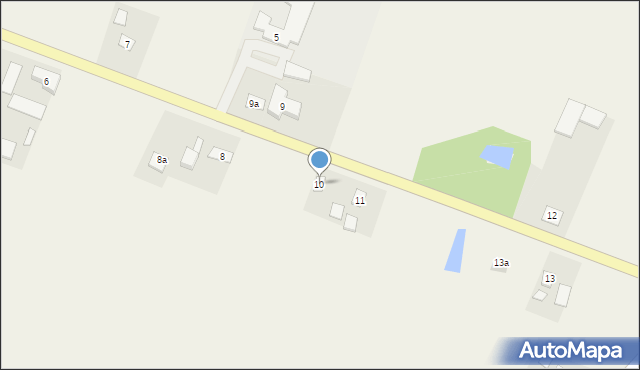 Robakowo, Robakowo, 10, mapa Robakowo