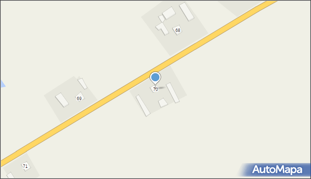 Robakowo, Robakowo, 70, mapa Robakowo