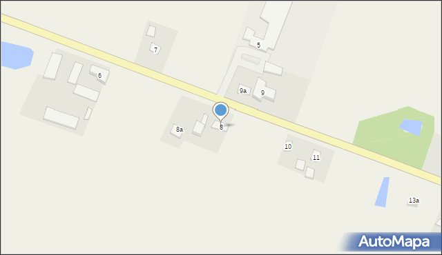 Robakowo, Robakowo, 8, mapa Robakowo