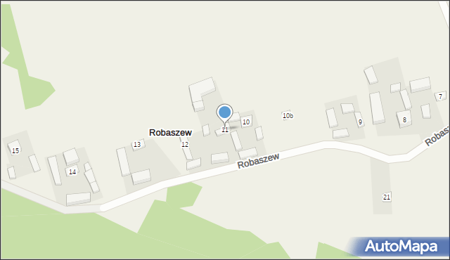 Robaszew, Robaszew, 11, mapa Robaszew