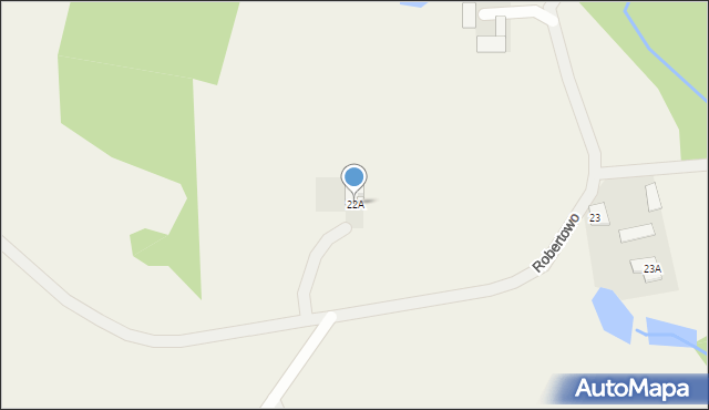Robertowo, Robertowo, 22A, mapa Robertowo