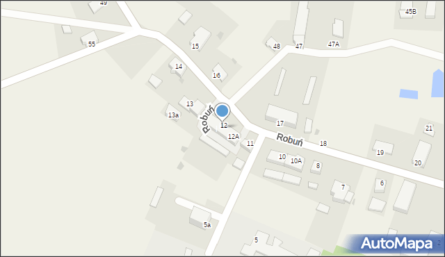 Robuń, Robuń, 12B, mapa Robuń
