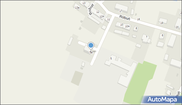 Robuń, Robuń, 5a, mapa Robuń